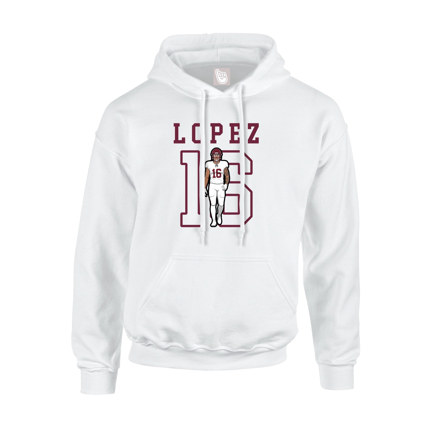 Youth Hoodie — Shirsey in White