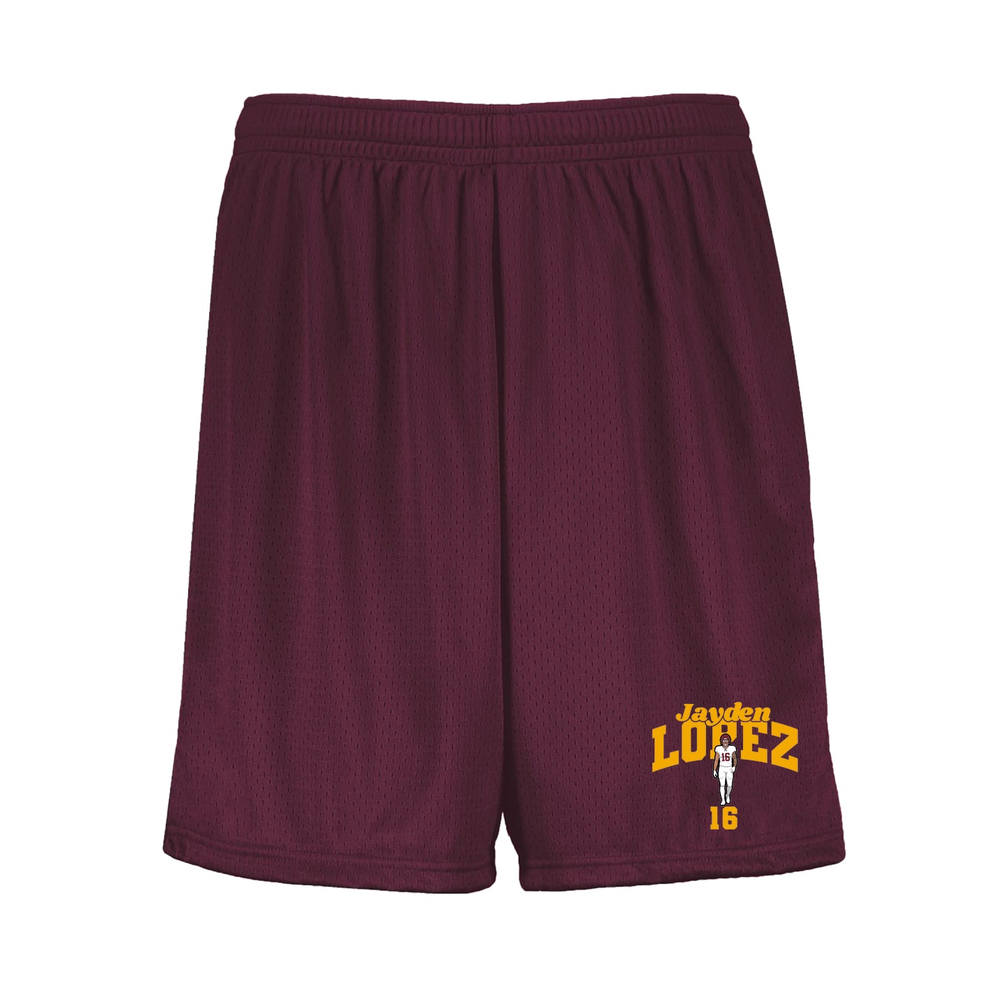 Shorts — Signature Arch in Maroon