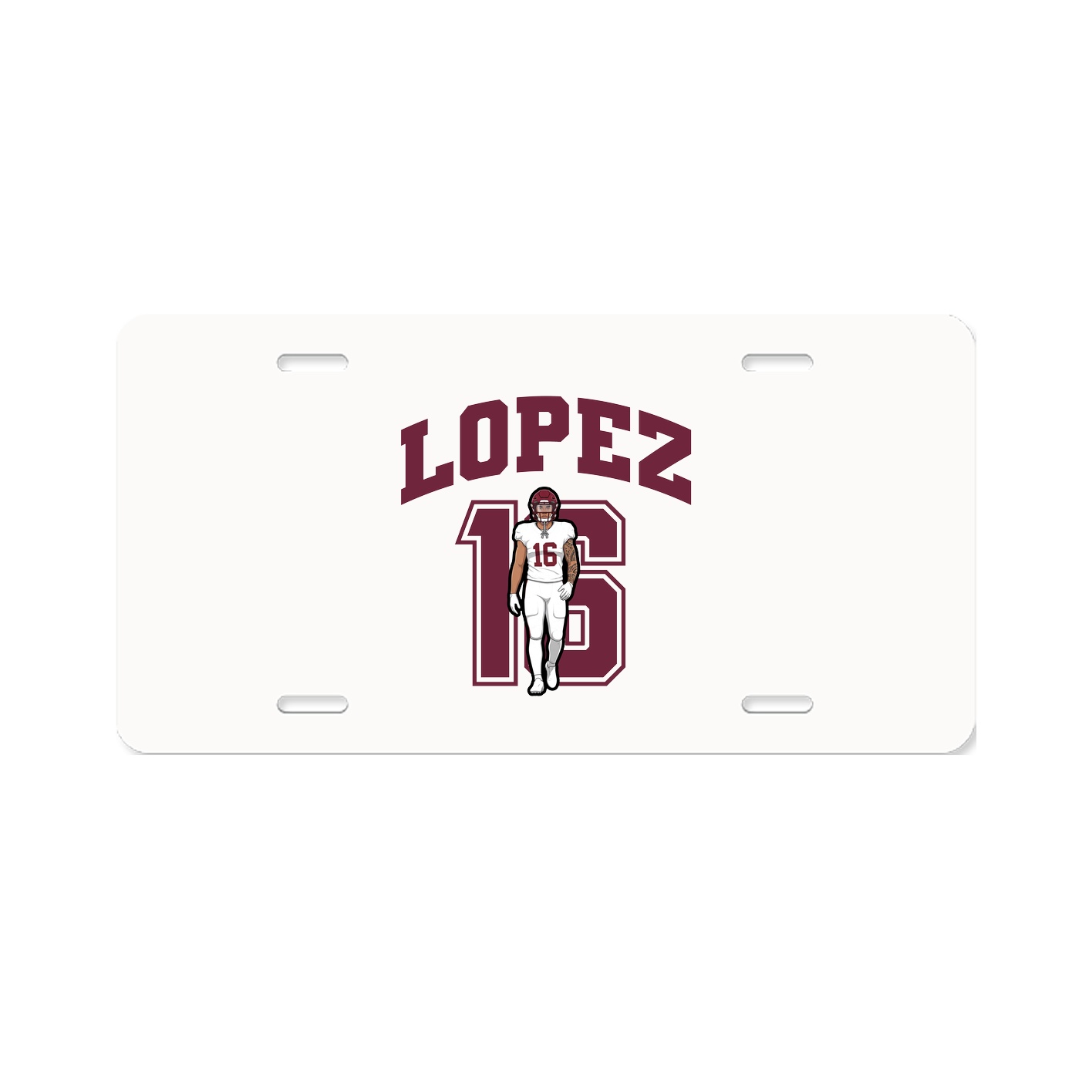 License Plate — Number in Classic