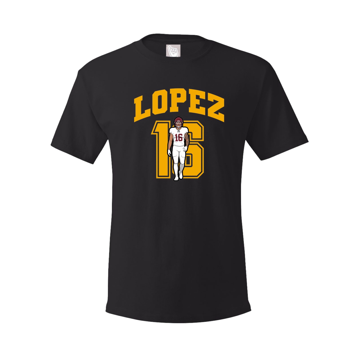 Youth Tee — Number in Black