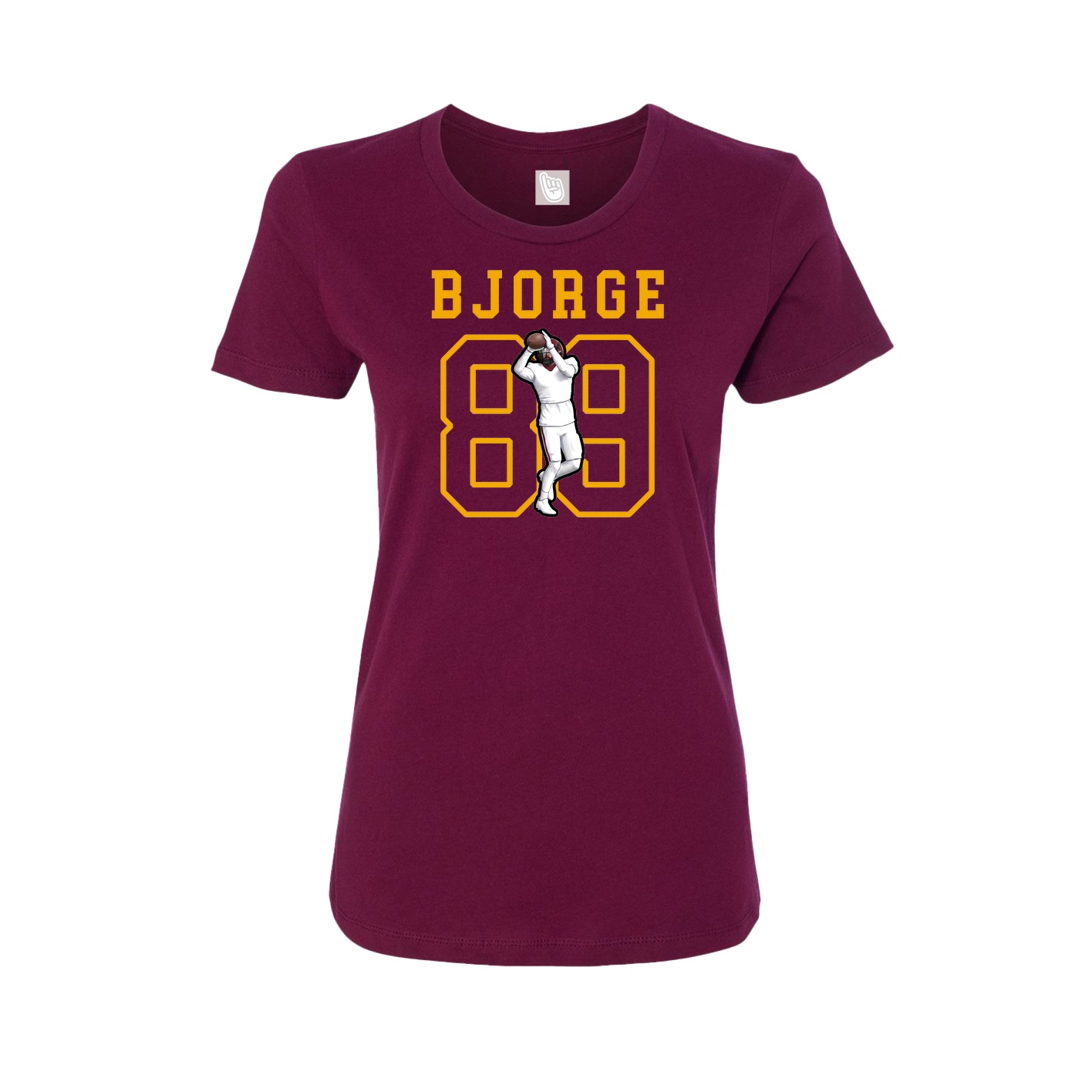 Fitted Women's Tee — Shirsey in Maroon