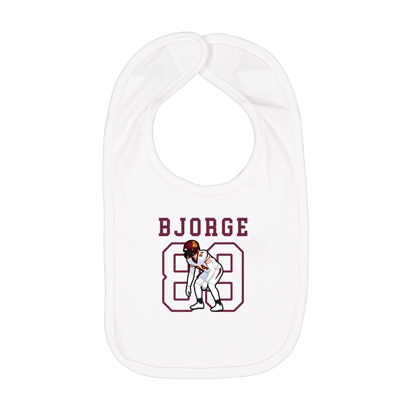 Infant Bib — Shirsey in White