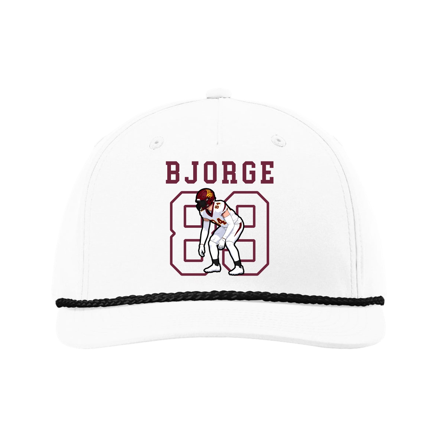 Five-Panel Classic Rope Cap — Shirsey in White