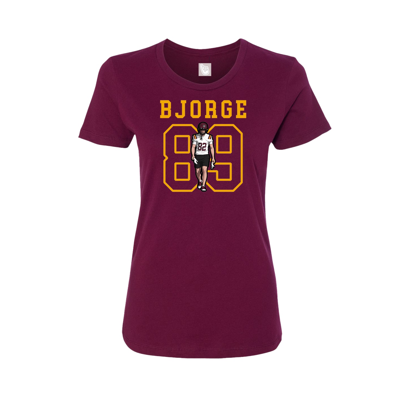 Fitted Women's Tee — Shirsey in Maroon