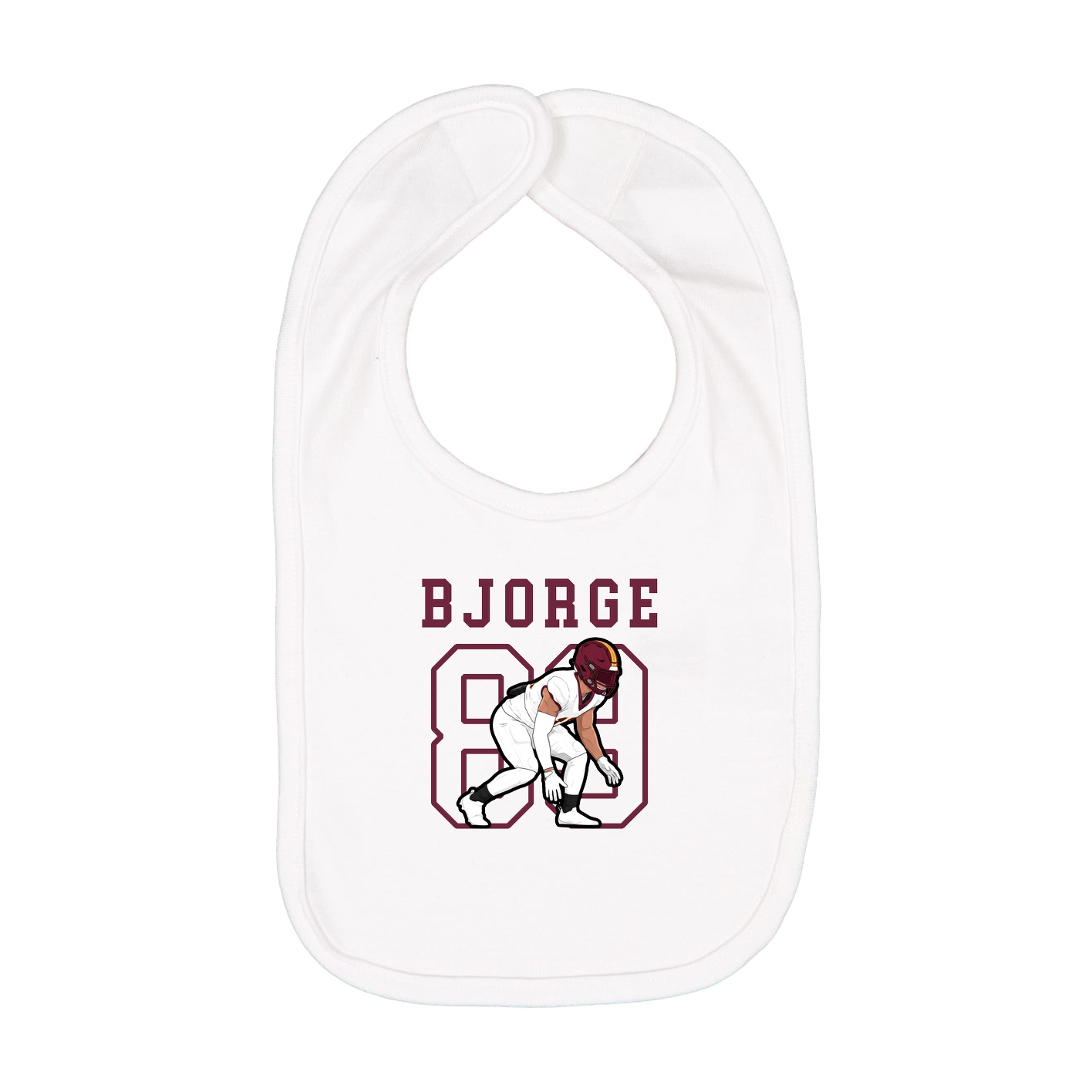 Infant Bib — Shirsey in White