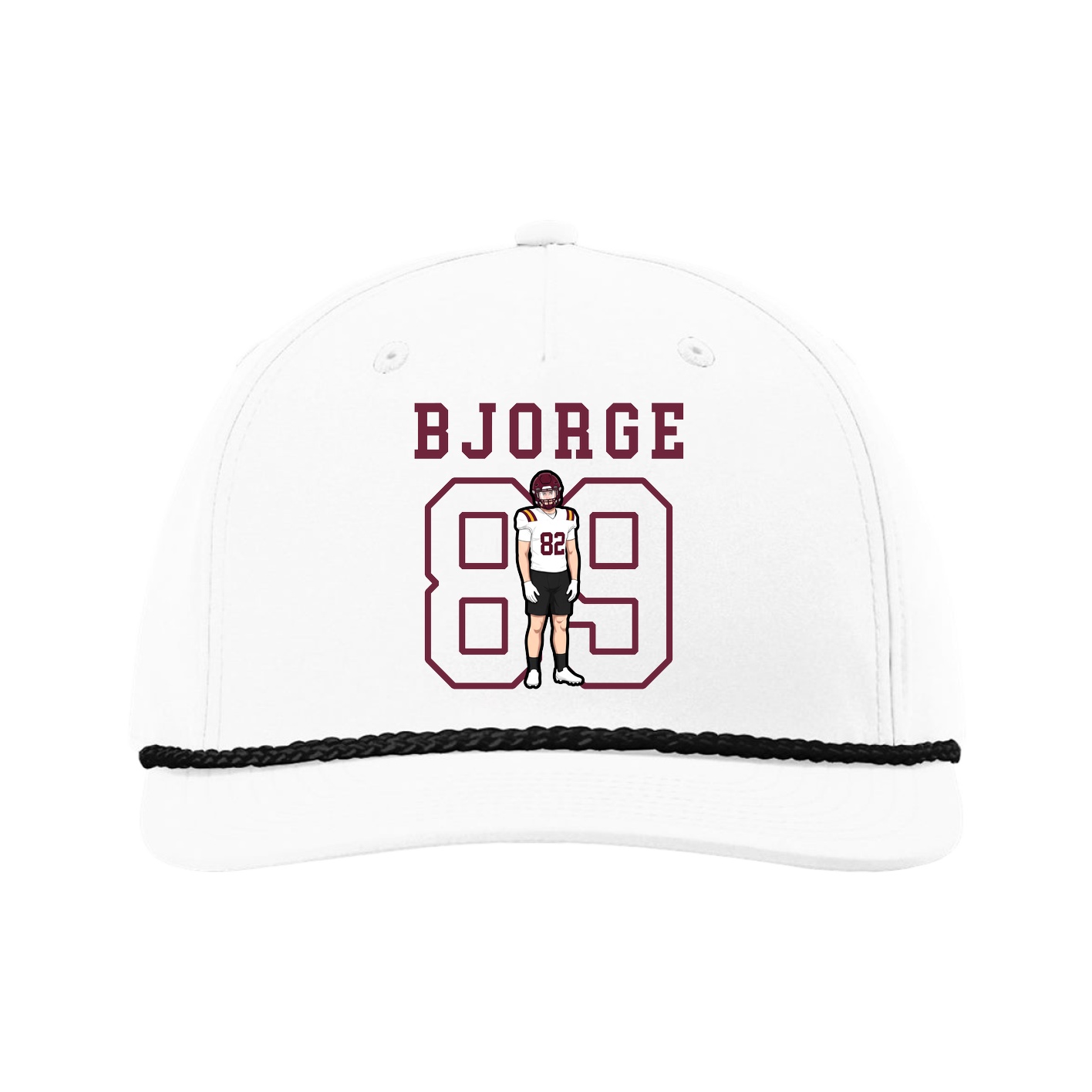 Five-Panel Classic Rope Cap — Shirsey in White