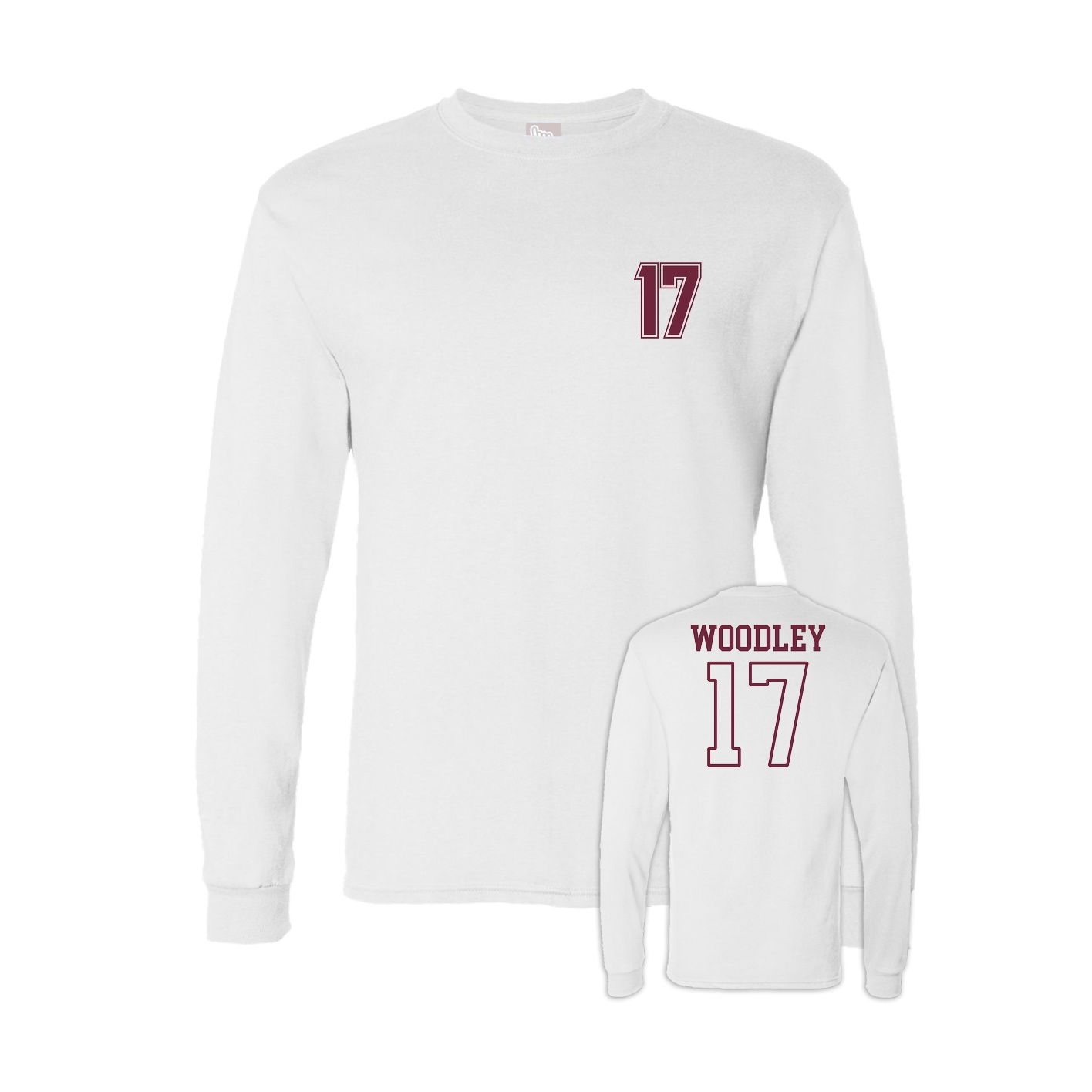 Long Sleeve Tee — Chest Back in White