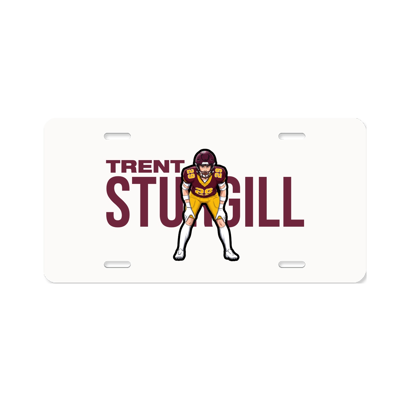 License Plate — Player Name in Classic