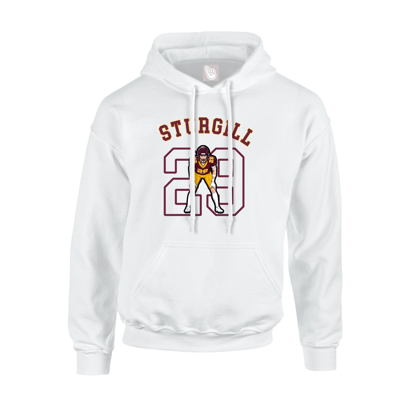Youth Hoodie — Shirsey Arch in White