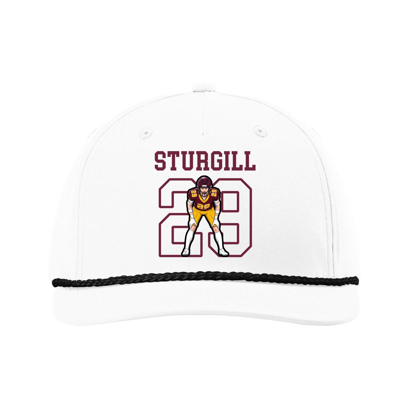 Five-Panel Classic Rope Cap — Shirsey in White