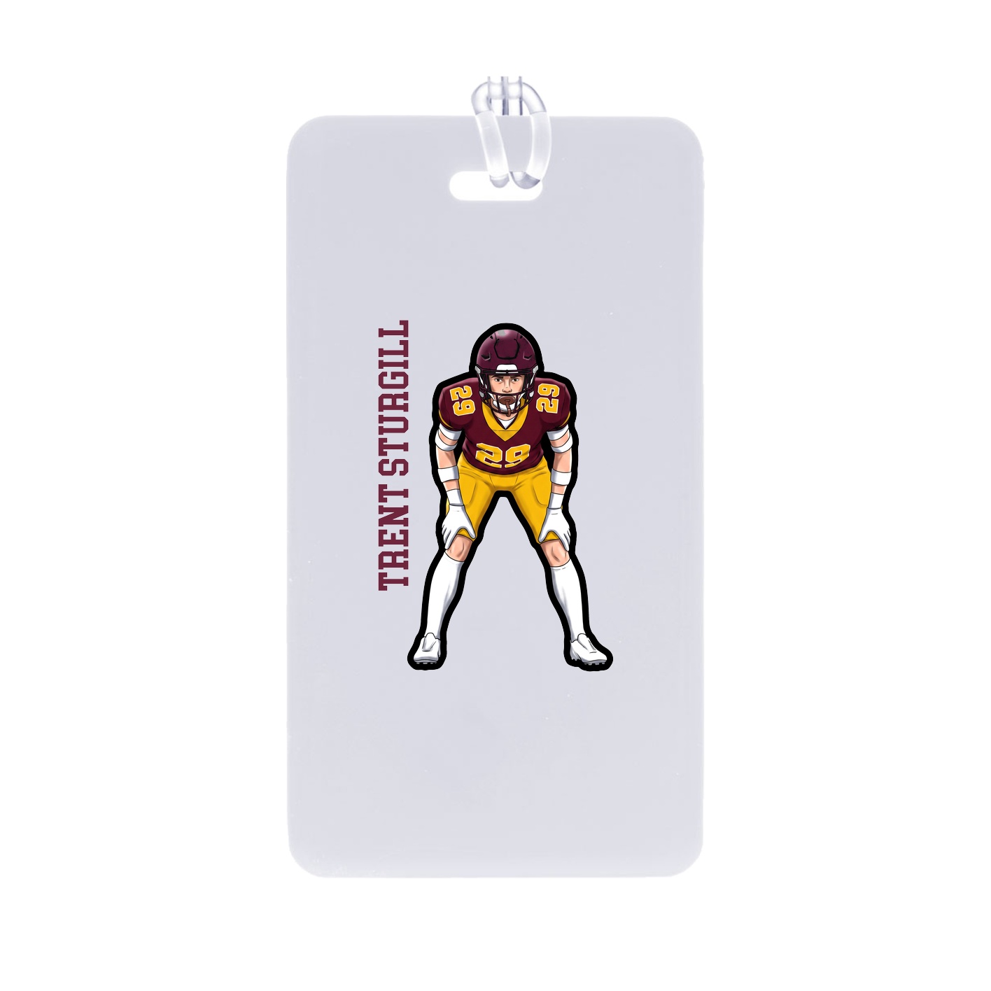 Bag Tag — Name Vertical in Classic