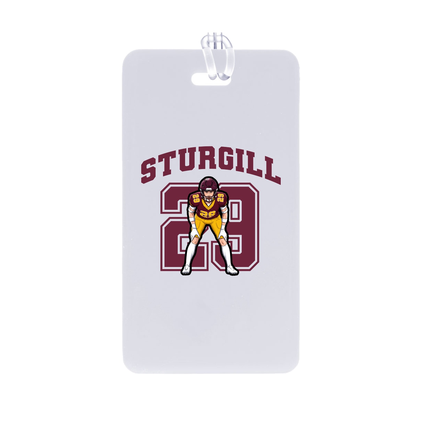 Bag Tag — Number in Classic