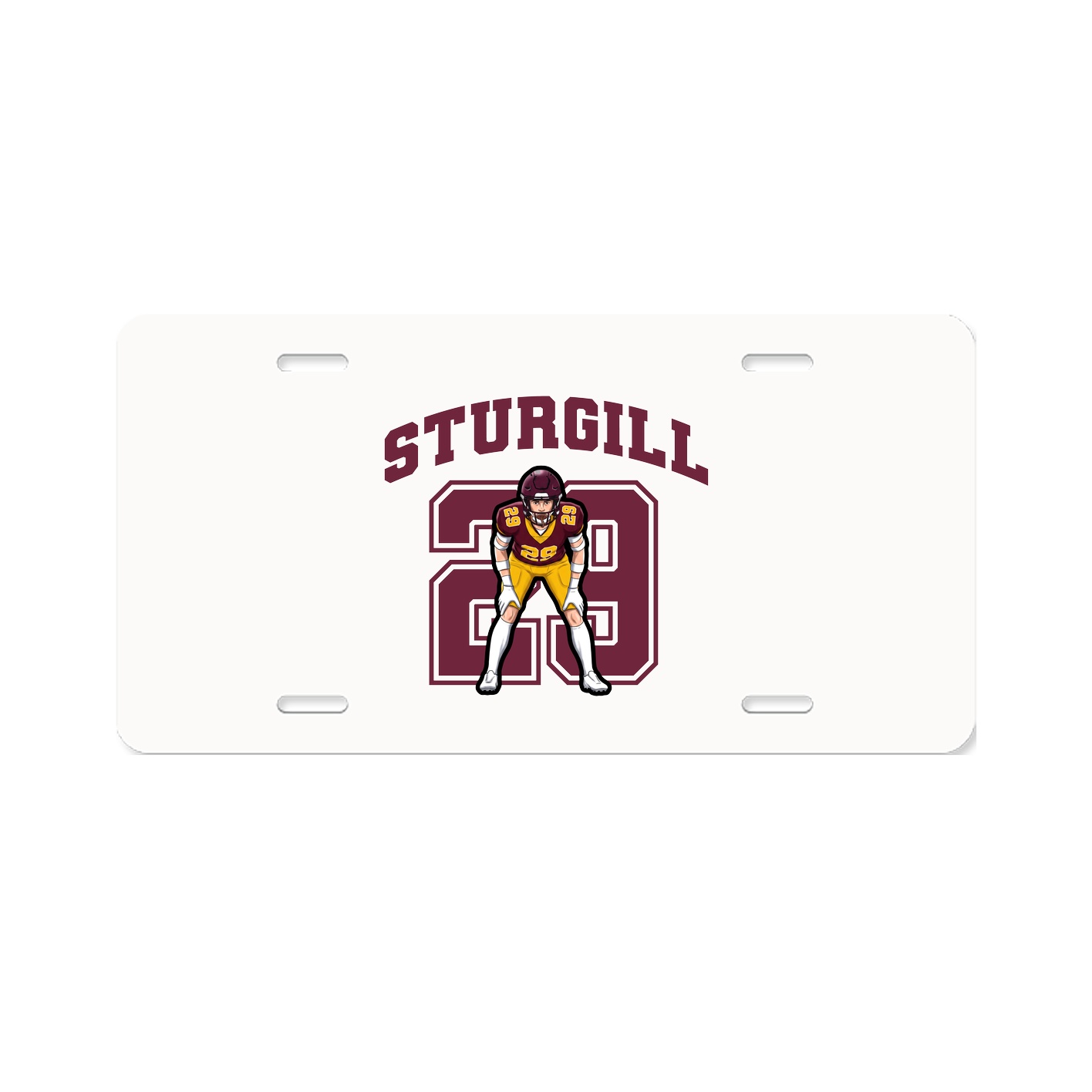License Plate — Number in Classic