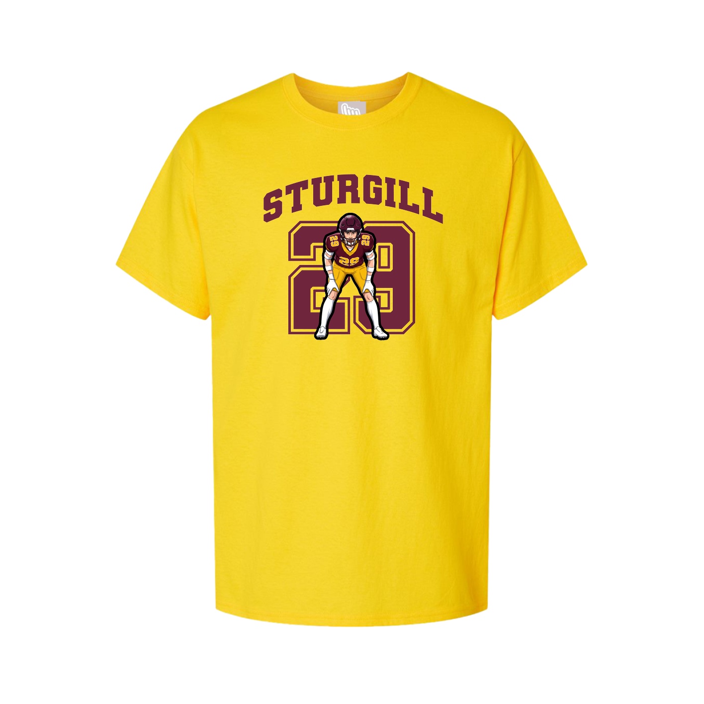 Youth Tee — Number in Gold