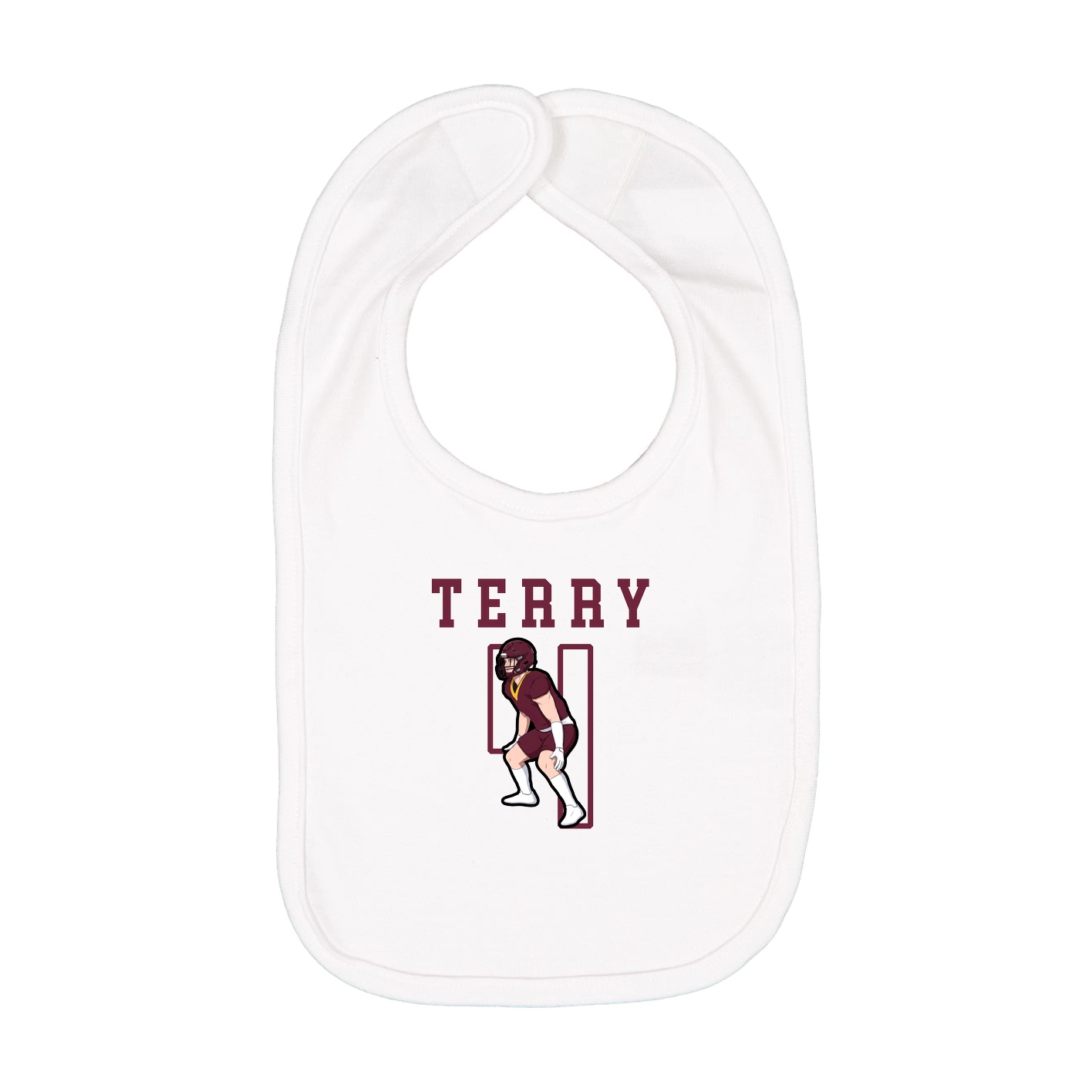 Infant Bib — Shirsey in White