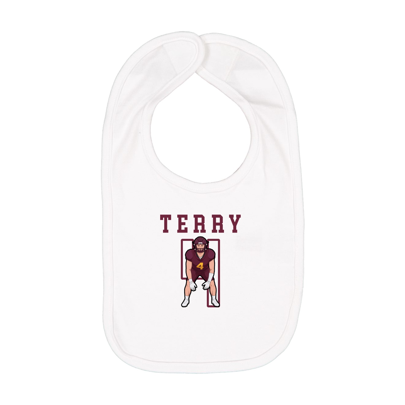 Infant Bib — Shirsey in White