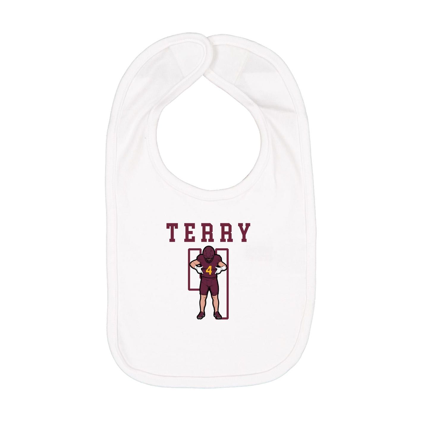 Infant Bib — Shirsey in White