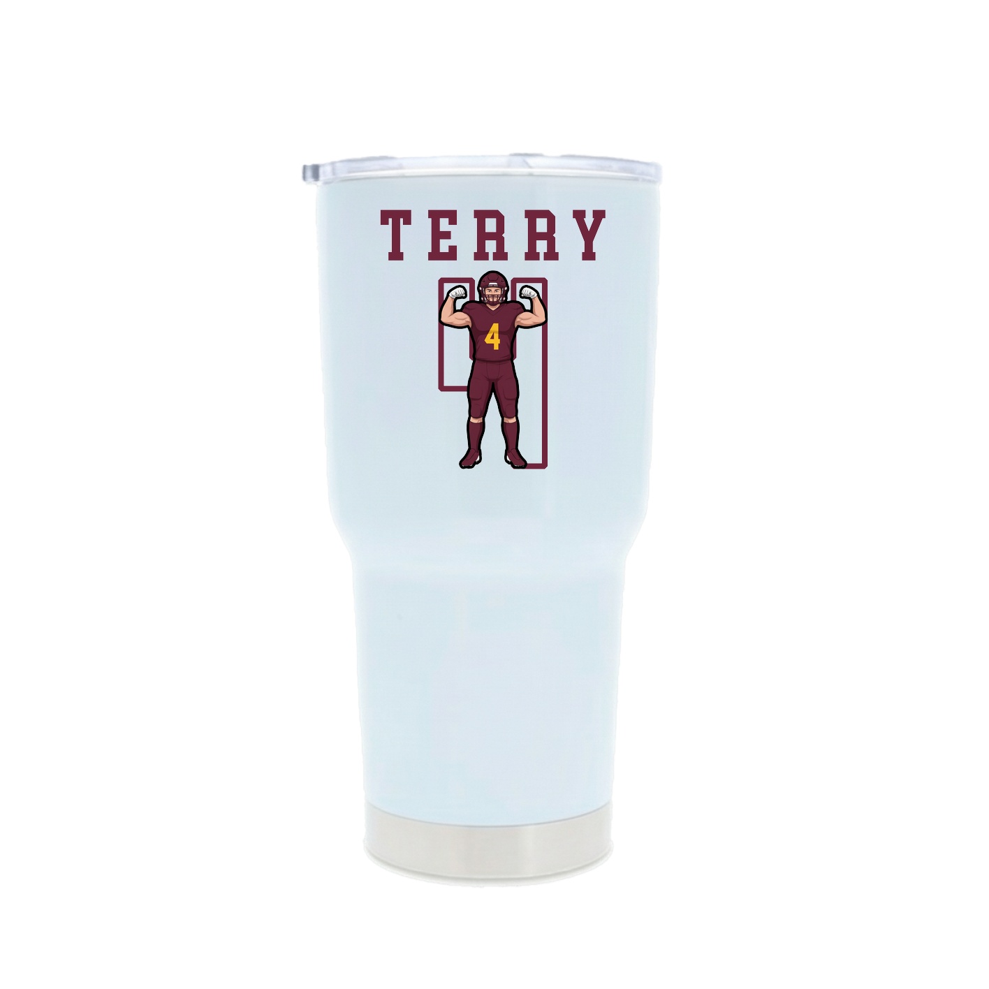 30oz Stainless Steel Tumbler — Shirsey in White