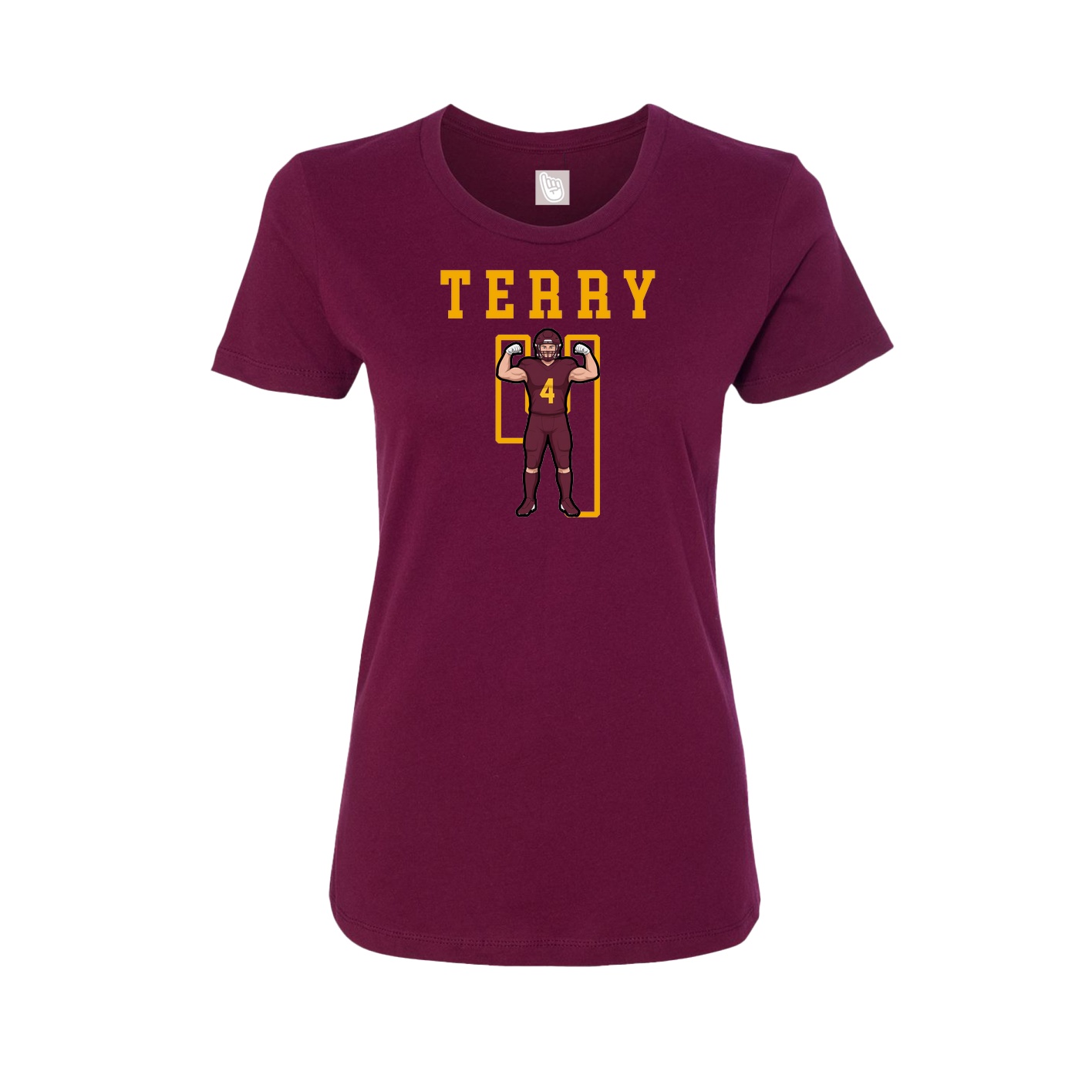 Fitted Women's Tee — Shirsey in Maroon