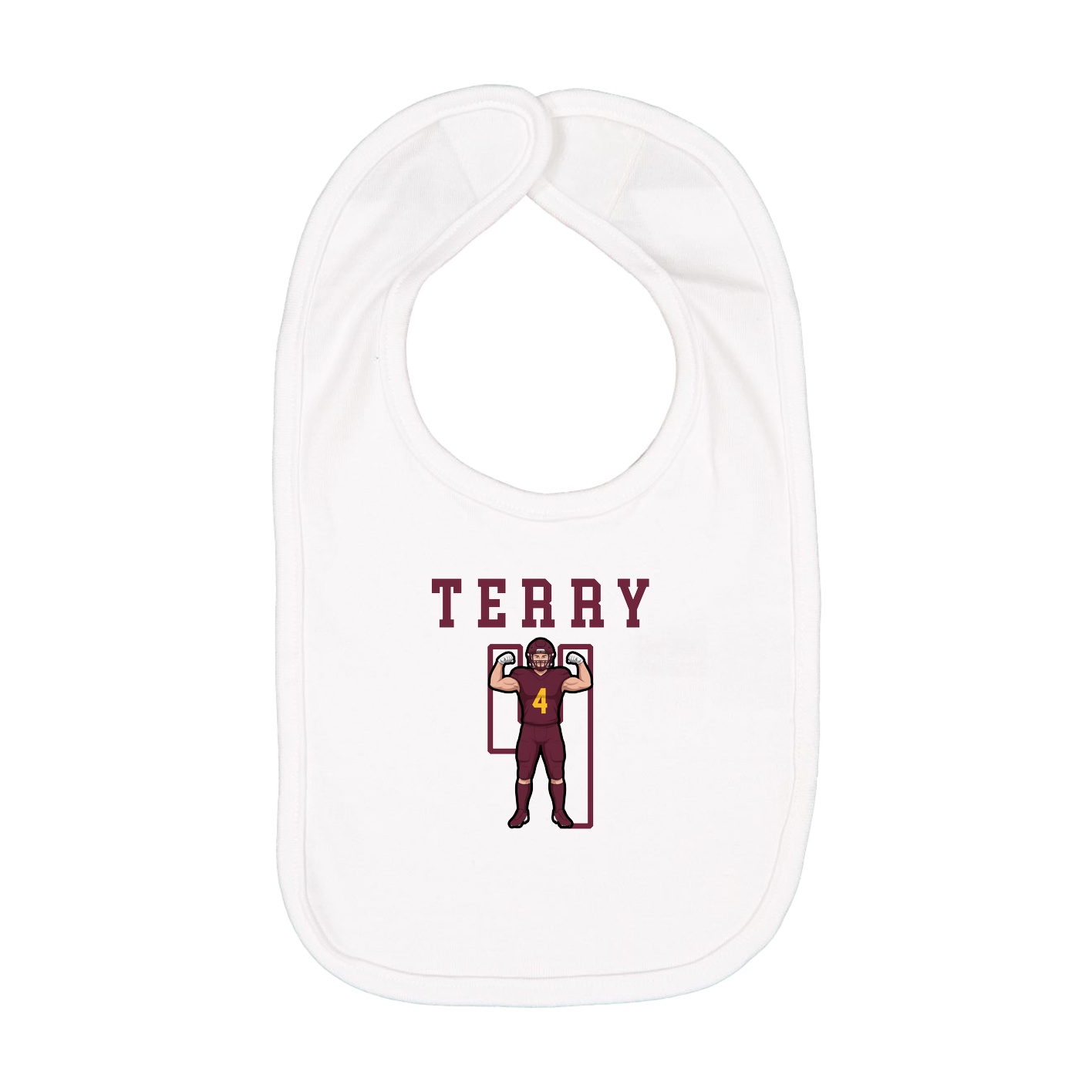 Infant Bib — Shirsey in White