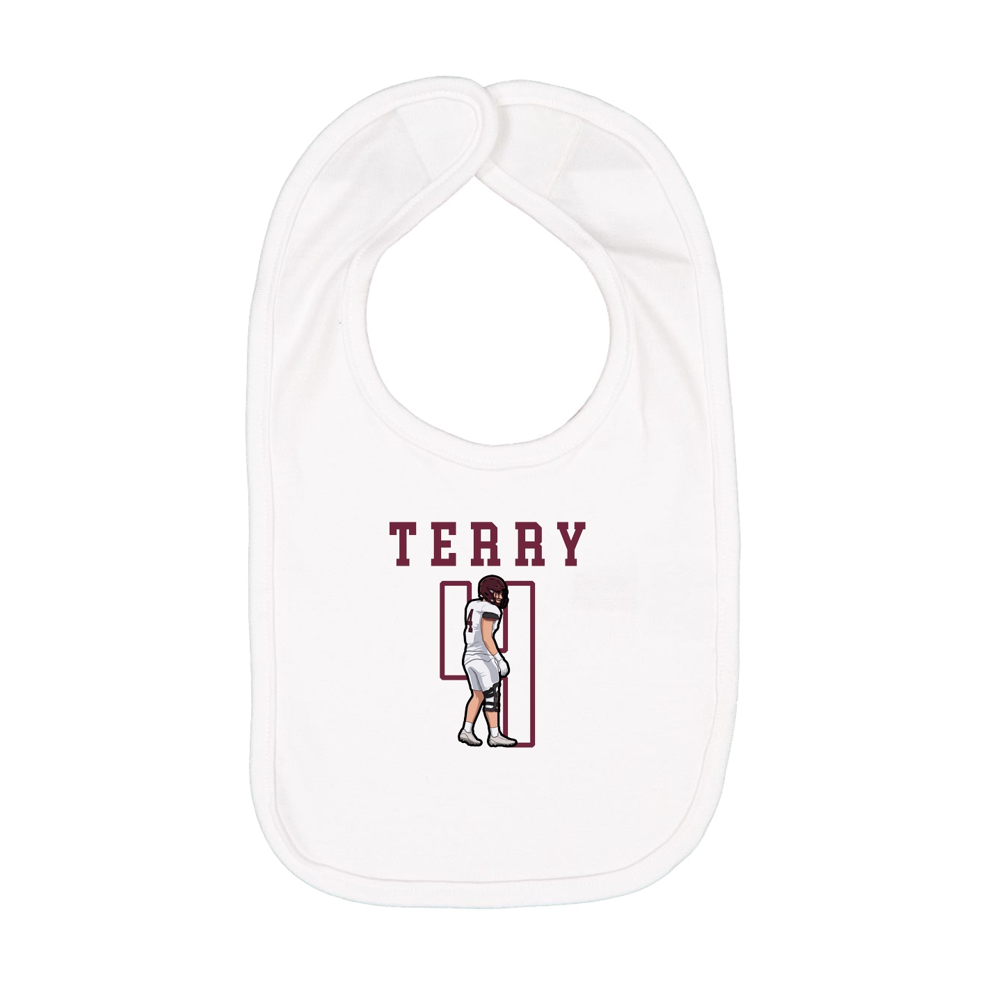 Infant Bib — Shirsey in White