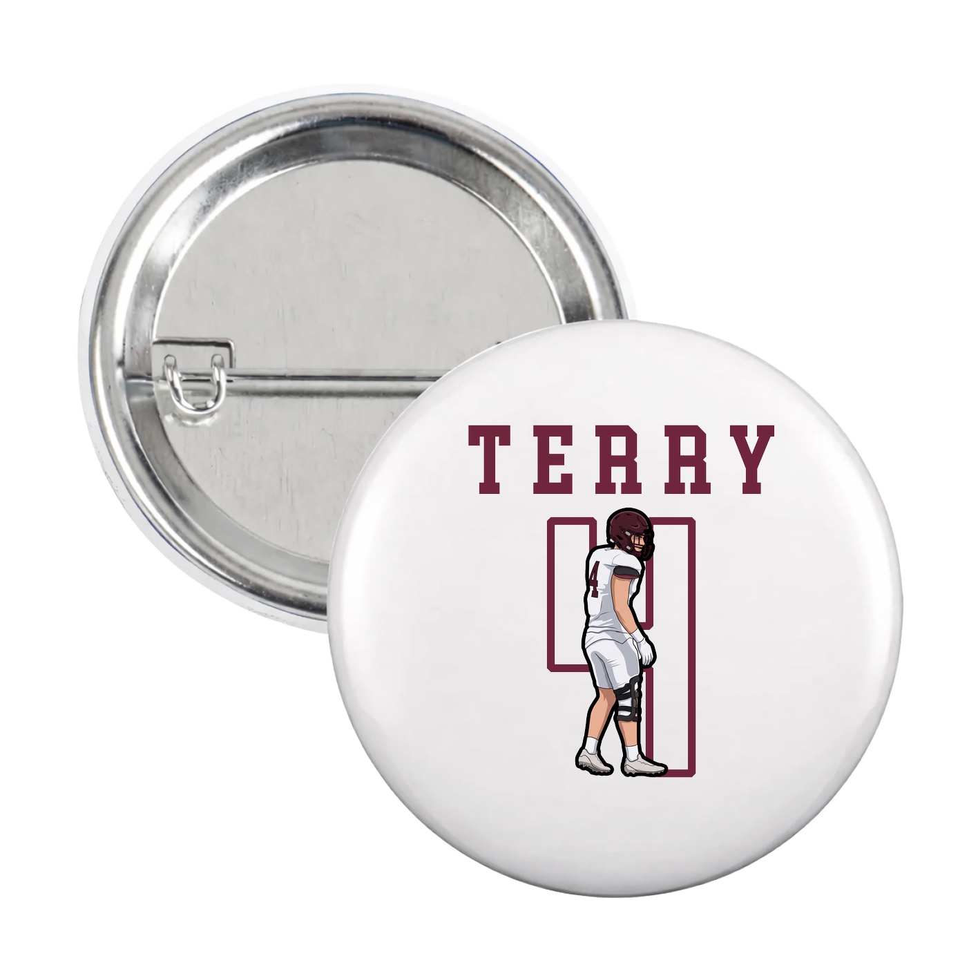 Game Day Button — Shirsey in White