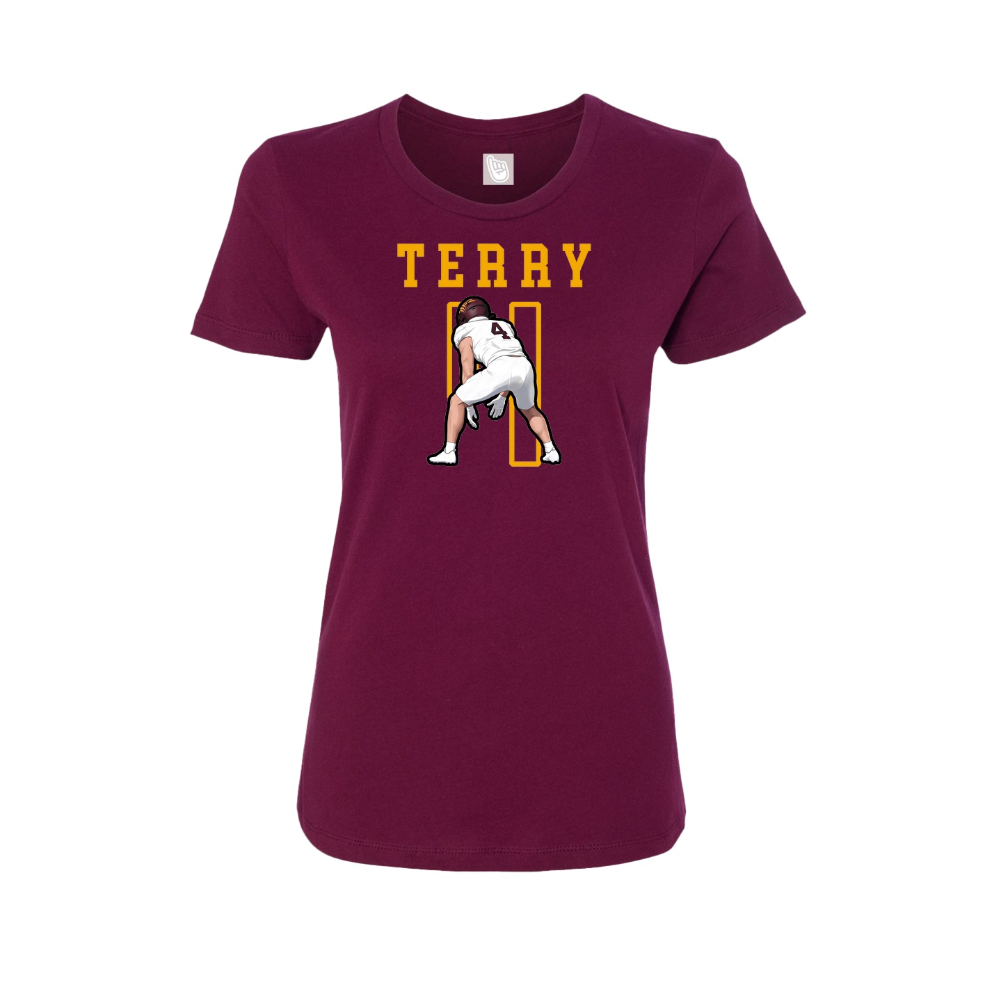 Fitted Women's Tee — Shirsey in Maroon