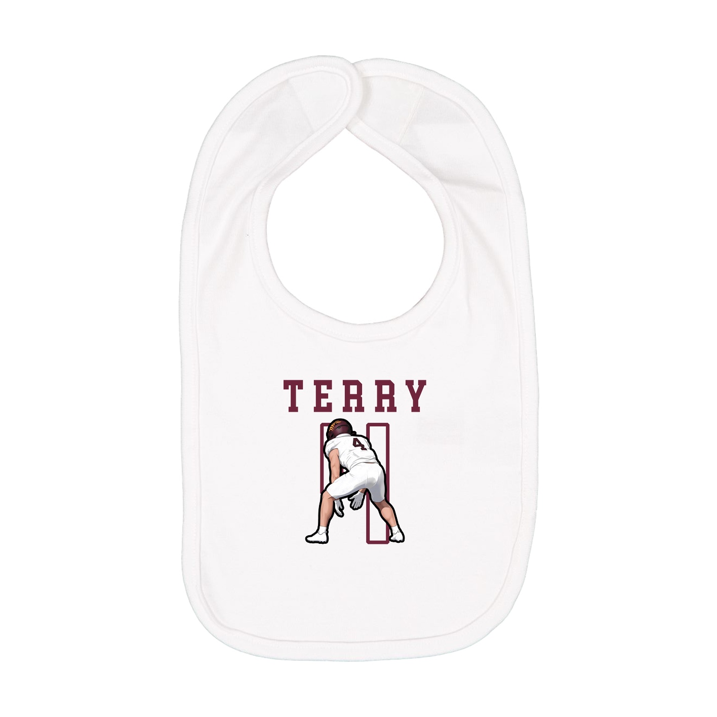 Infant Bib — Shirsey in White