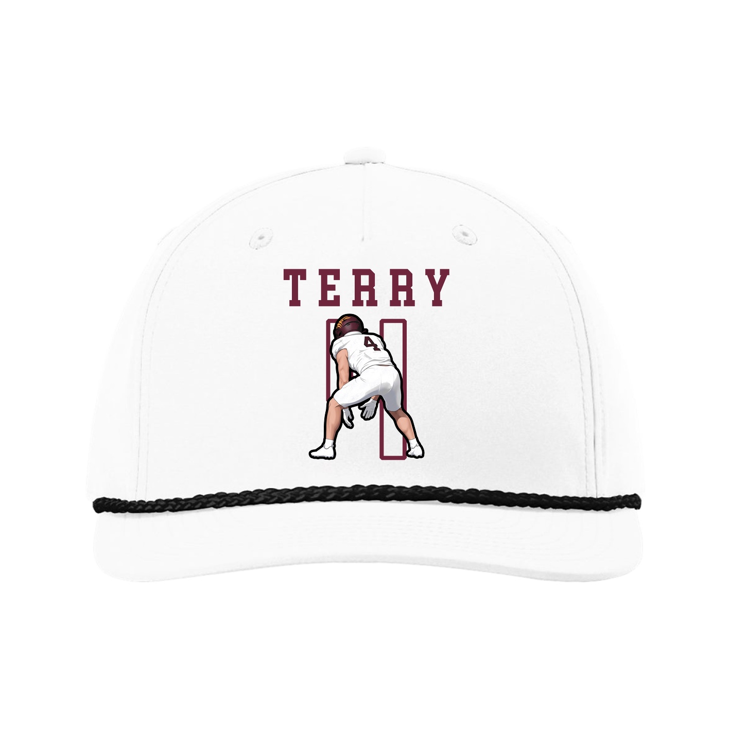 Five-Panel Classic Rope Cap — Shirsey in White
