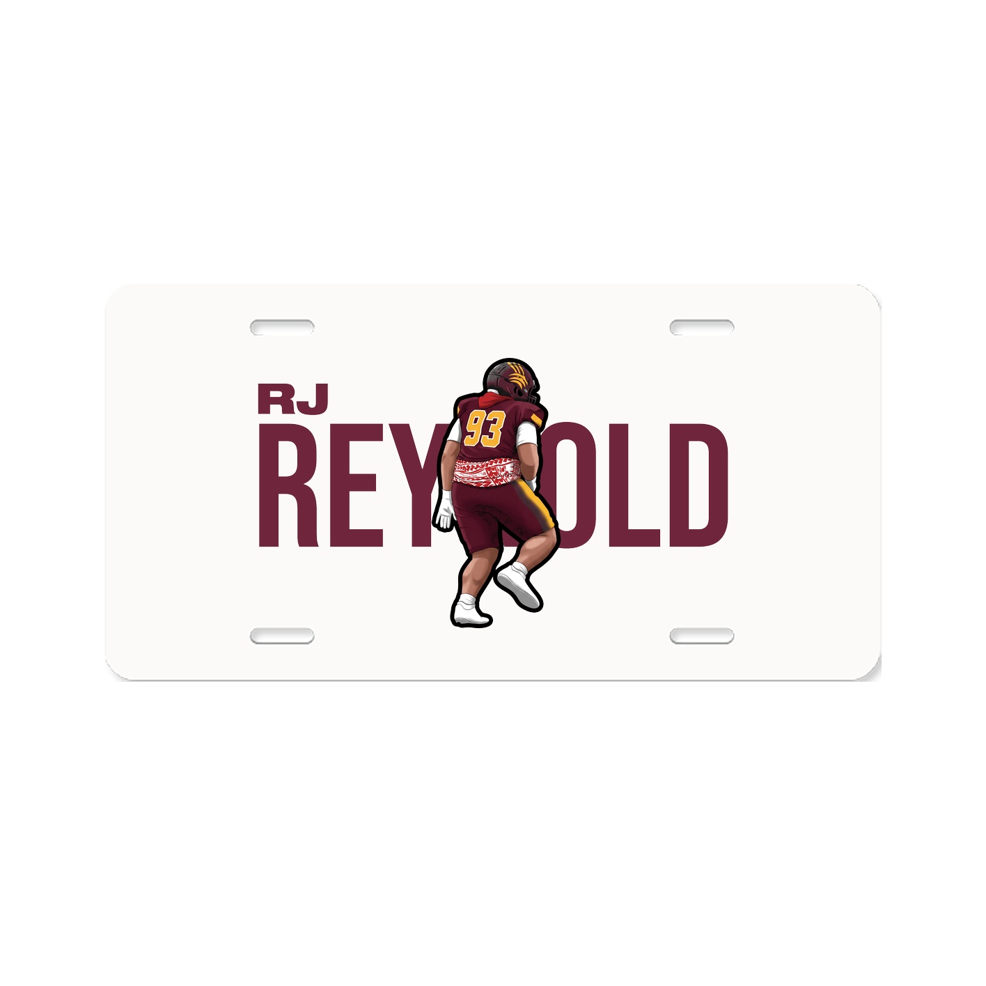 License Plate — Player Name in Classic