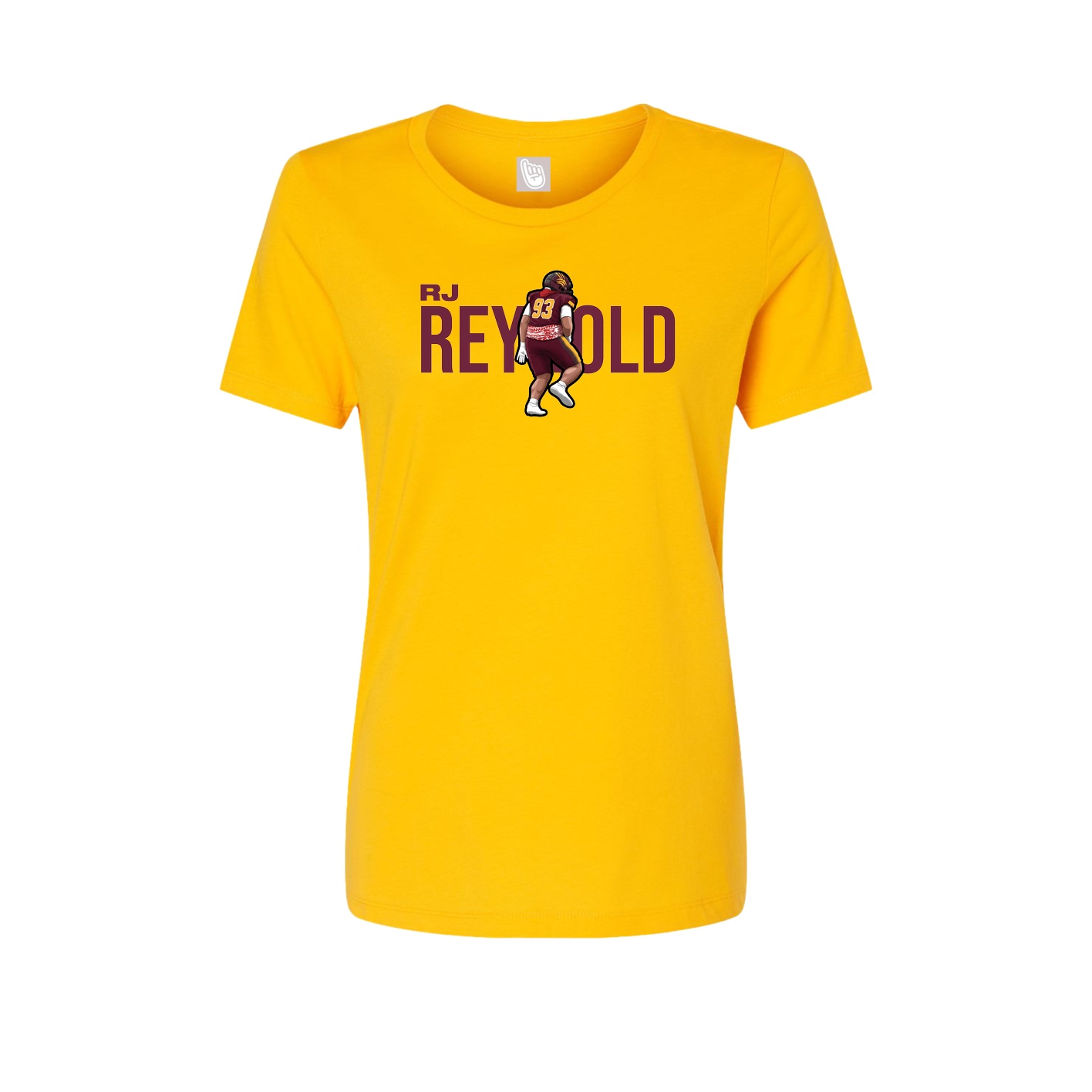 Fitted Women's Tee — Player Name in Gold