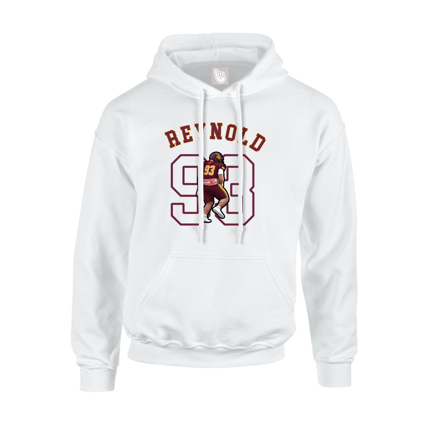 Hoodie — Shirsey Arch in White