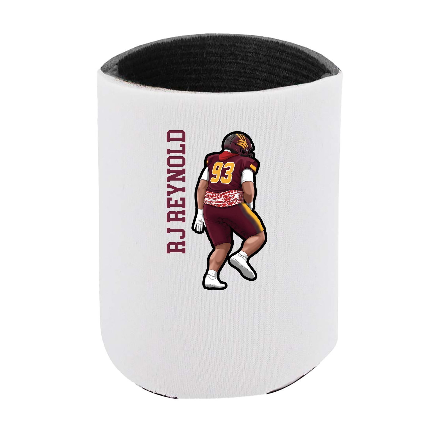 Can Holder — Name Vertical in White