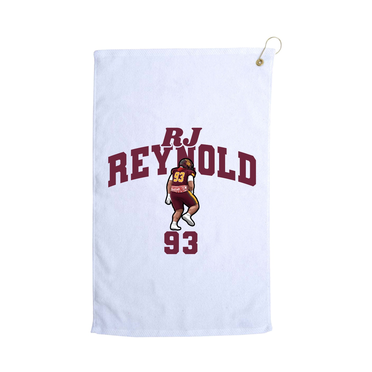 Golf Towel — Signature Arch in White