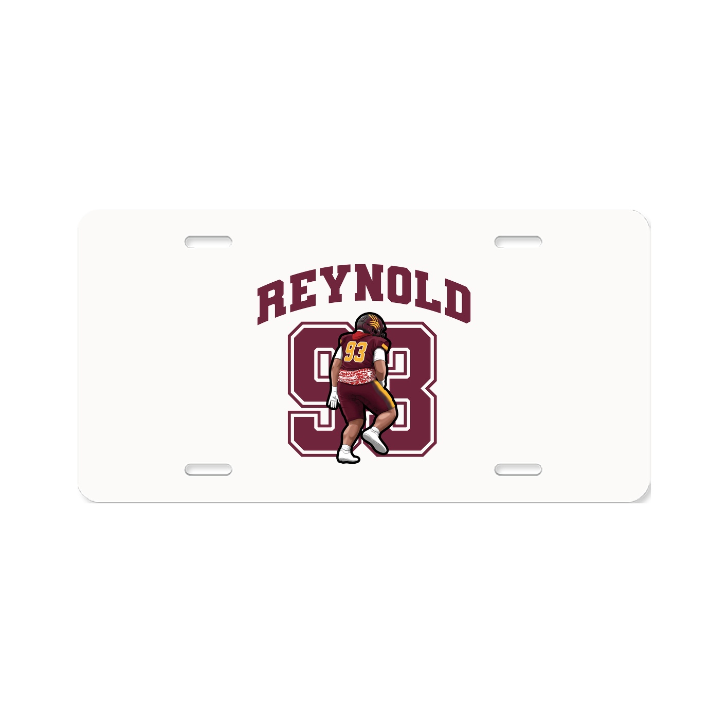 License Plate — Number in Classic