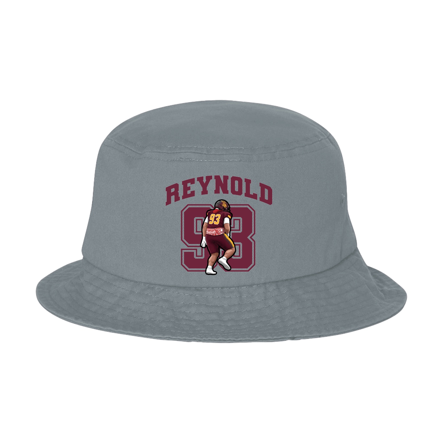 Bucket Cap — Number in Grey