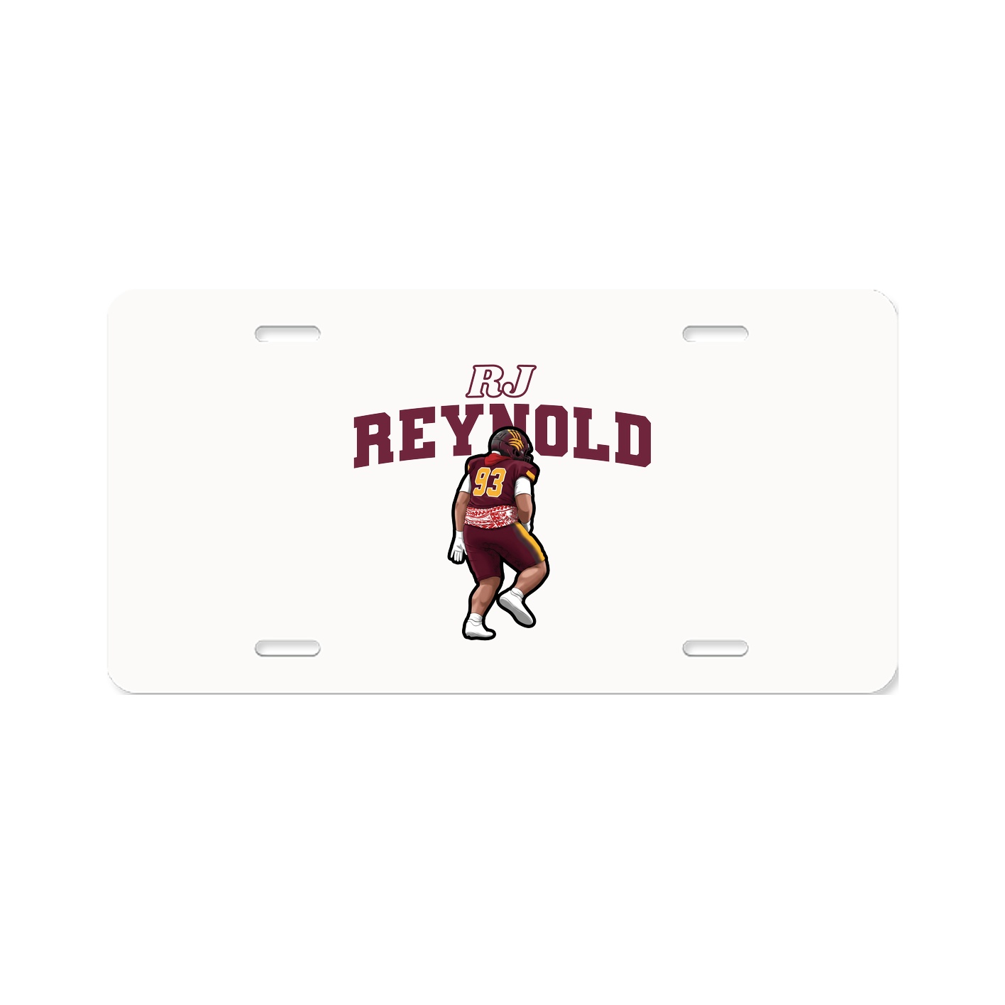 License Plate — Name Arch in Classic