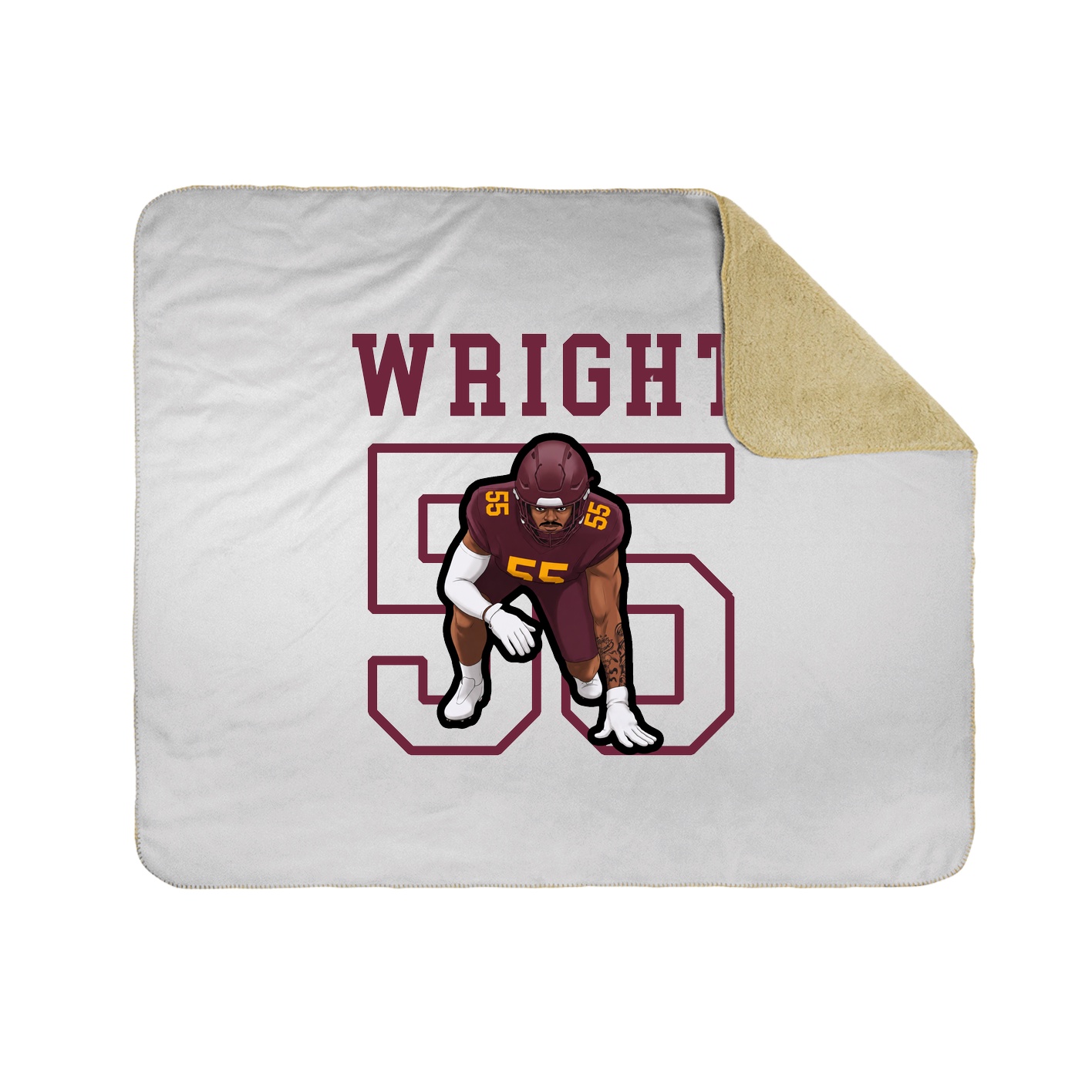 Throw Blanket — Shirsey in White