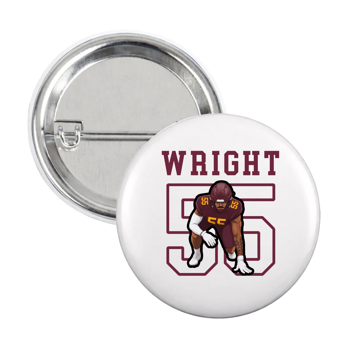 Game Day Button — Shirsey in White