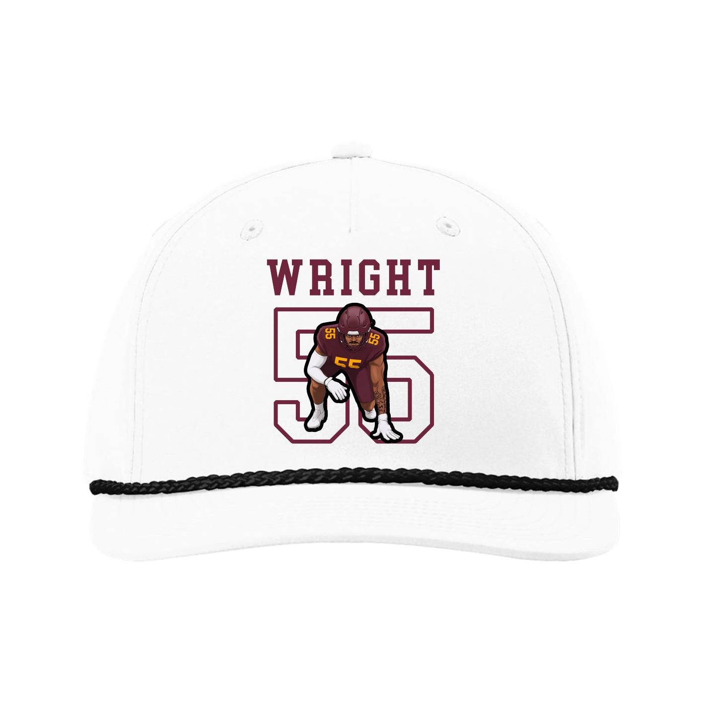 Five-Panel Classic Rope Cap — Shirsey in White