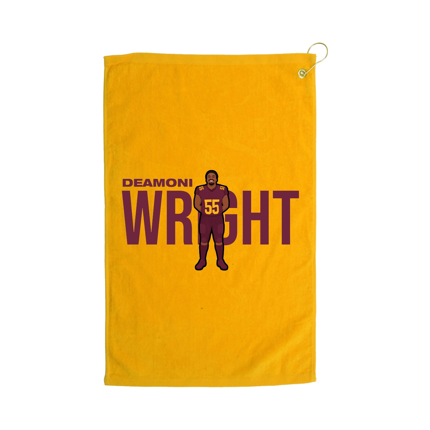 Golf Towel — Player Name in Gold