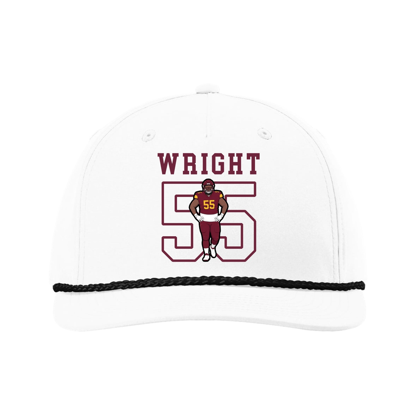 Five-Panel Classic Rope Cap — Shirsey in White