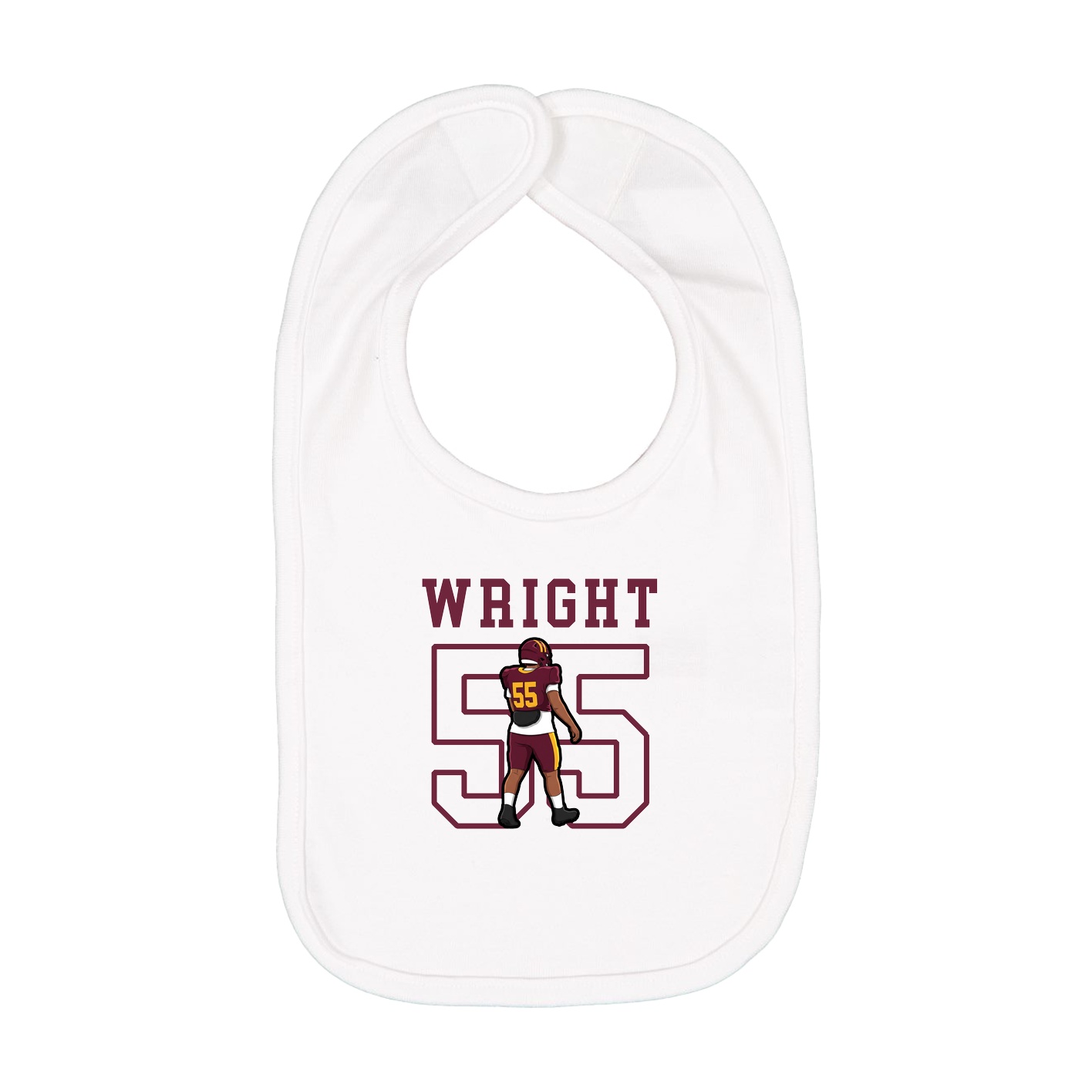Infant Bib — Shirsey in White