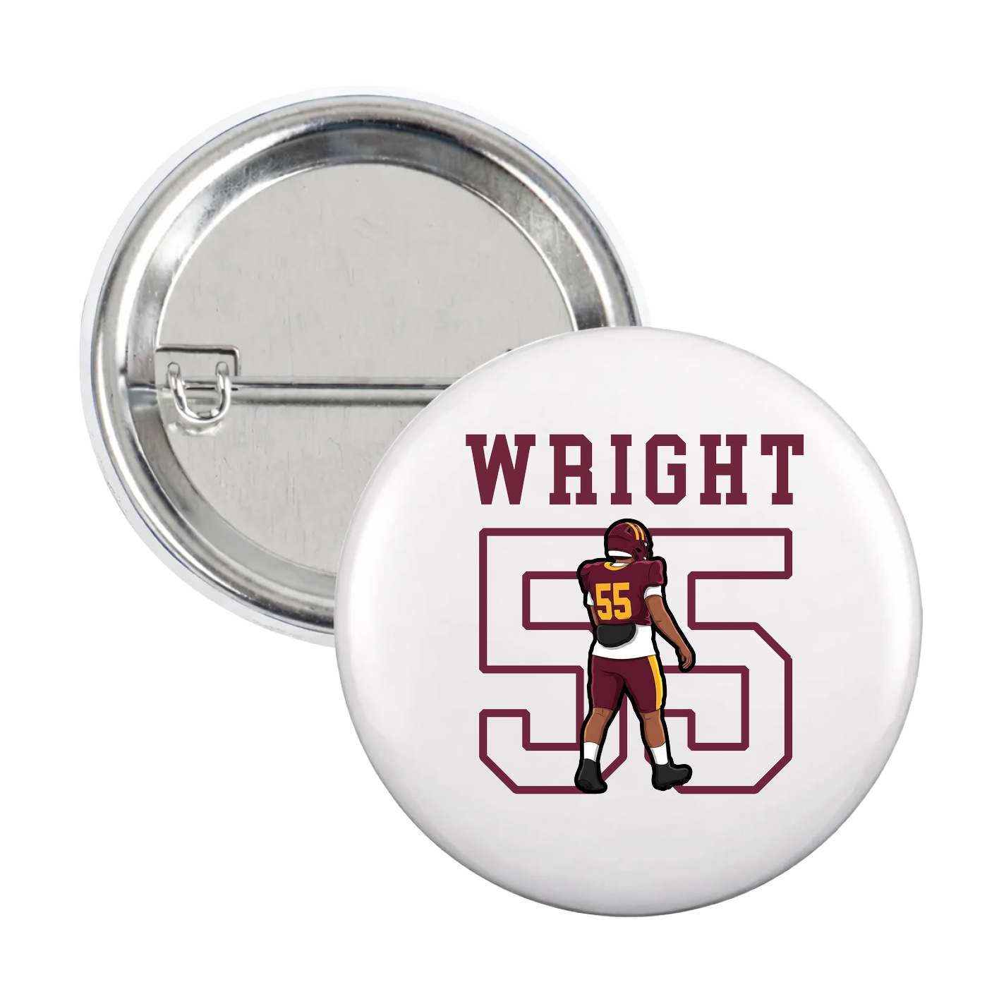 Game Day Button — Shirsey in White