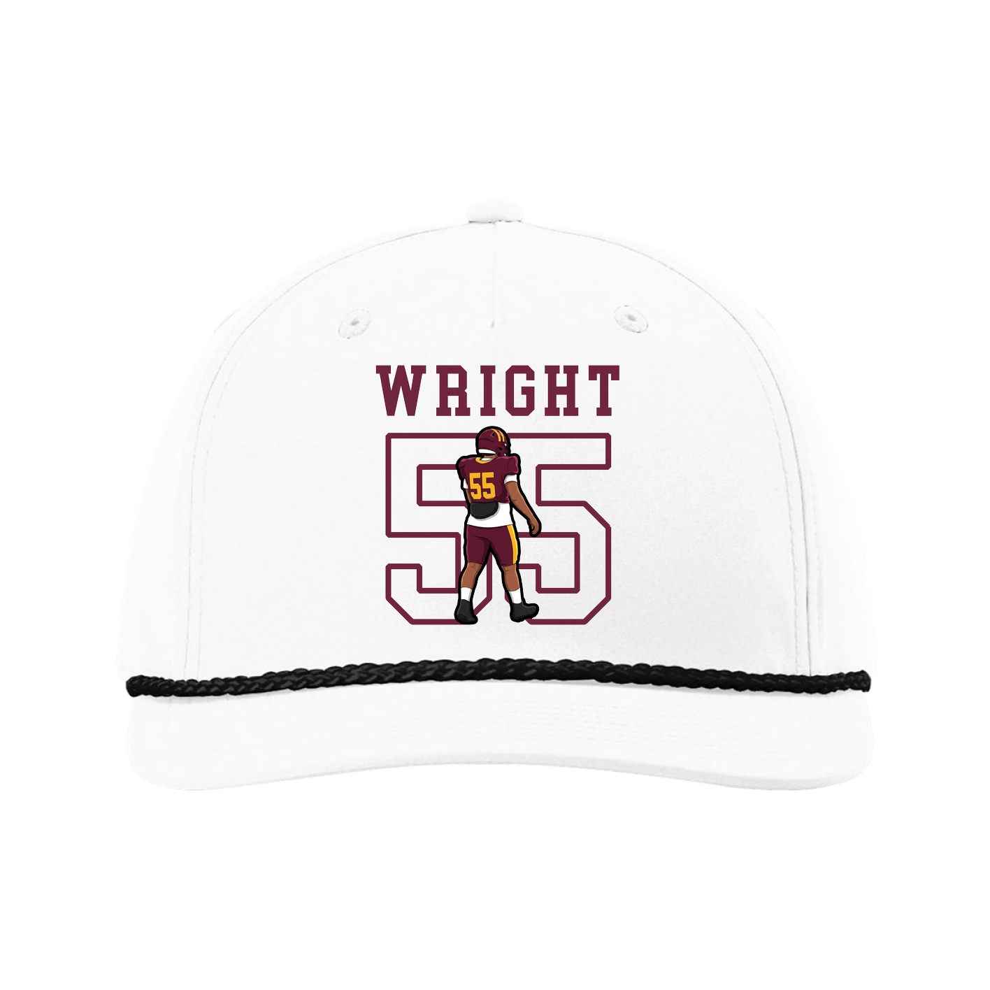 Five-Panel Classic Rope Cap — Shirsey in White