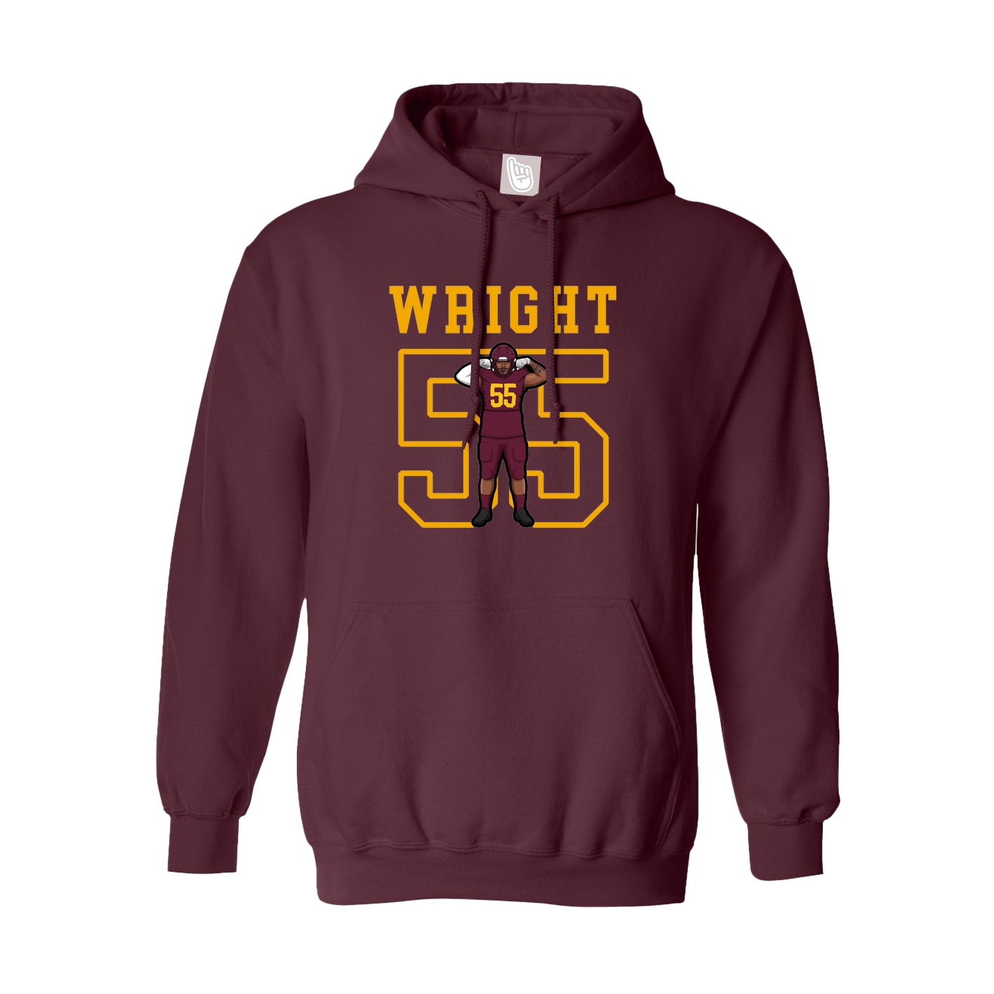 Hoodie — Shirsey in Maroon
