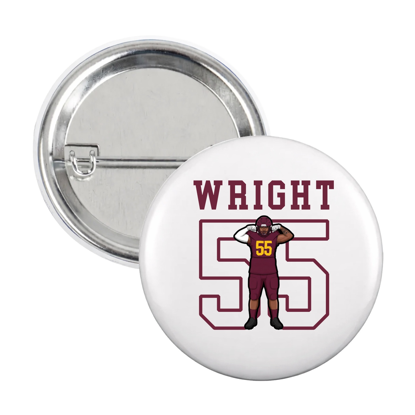 Game Day Button — Shirsey in White