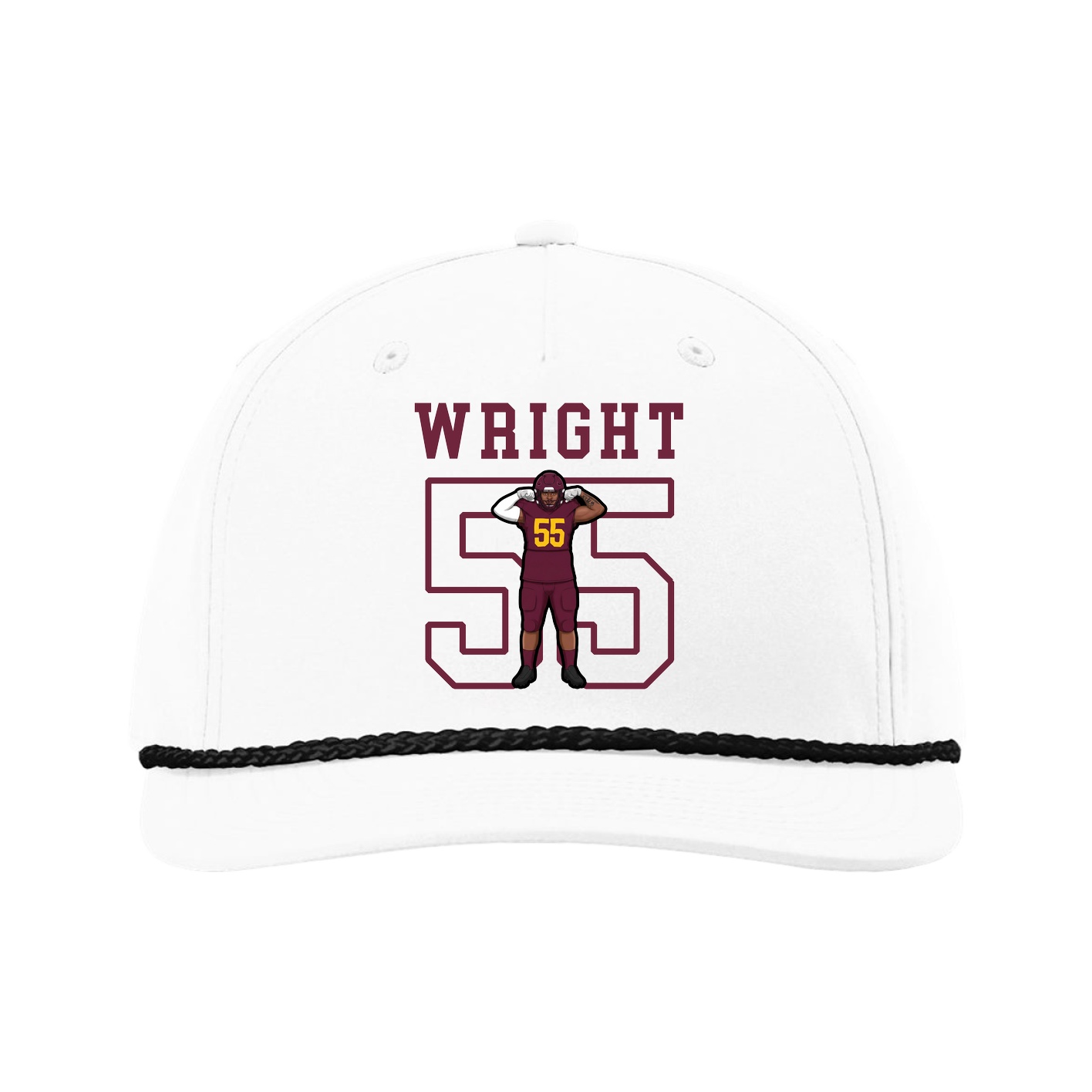 Five-Panel Classic Rope Cap — Shirsey in White