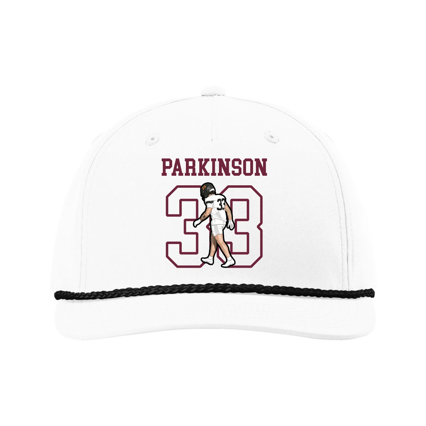 Five-Panel Classic Rope Cap — Shirsey in White