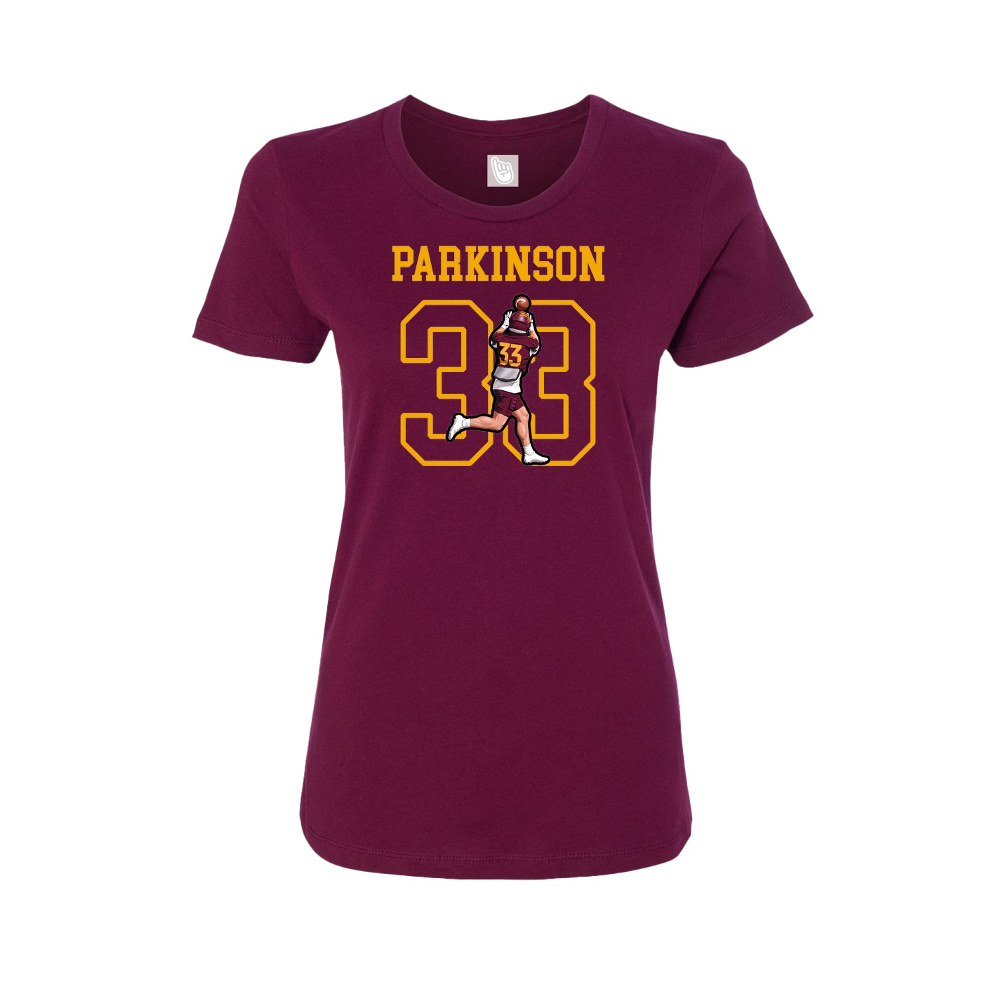 Fitted Women's Tee — Shirsey in Maroon